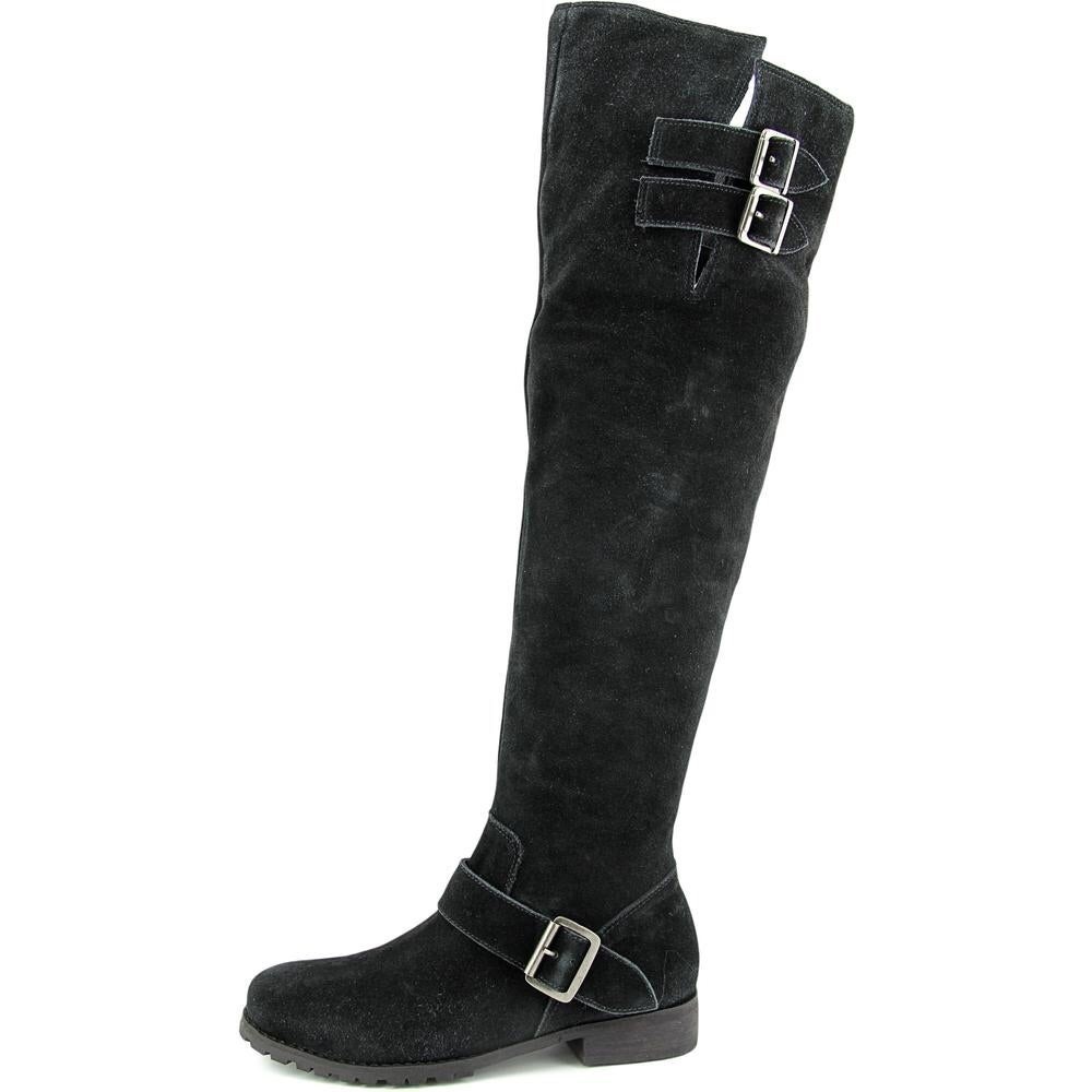 Knee High Black Leather Boots